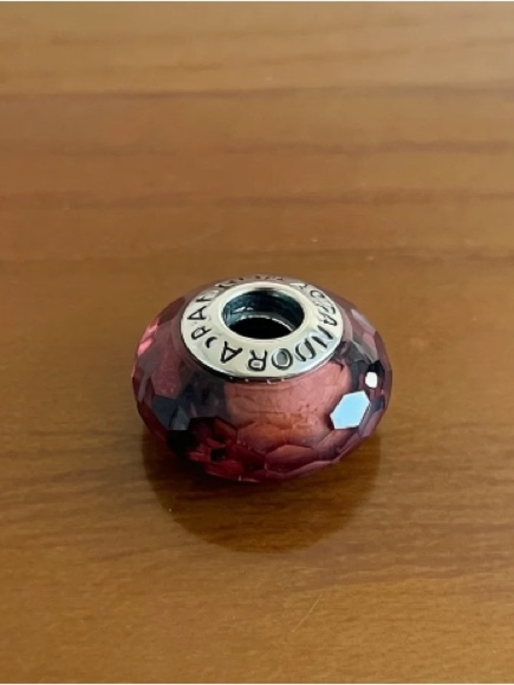 Pandora Red Faceted Murano Glass Charm Bead
